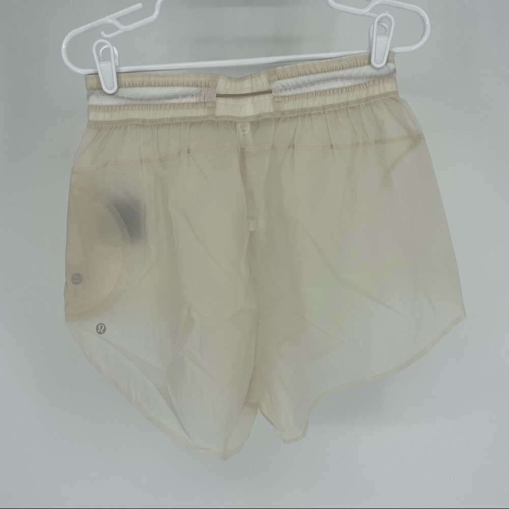 LULULEMON NWT STEP OUT HIGH RISE SHORTS 3” WHITE OPAL 0 2 4 6 8 10 12 14 - Picture 6 of 7